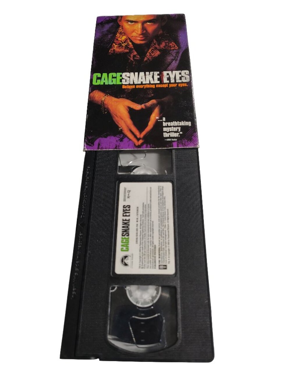 (1998) Snake Eyes Rated R Thriller/Crime VHS Cassette Tape